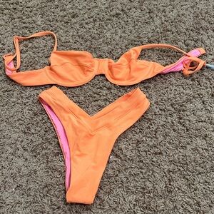 Oneone swim bikini, bright orange
